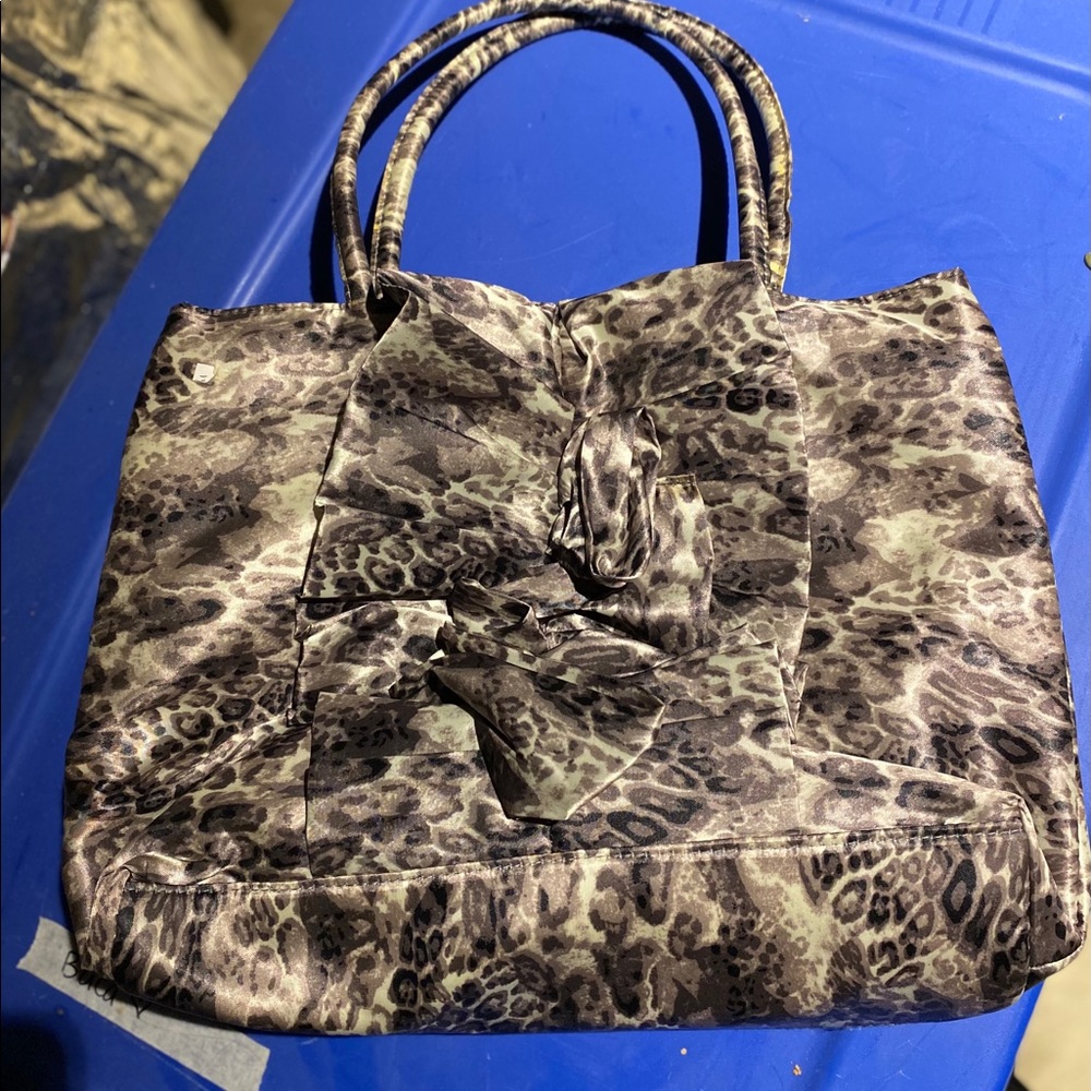Leopard print handbag